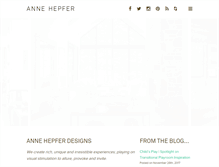 Tablet Screenshot of annehepfer.com